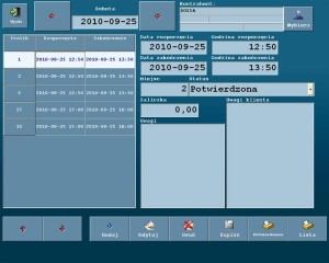 Moduł rezerwacji stolików - System sprzedaży na ekranach dotykowych - X2Kasa