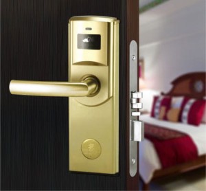 Zamek zbliżeniowy - kolor złoty, kierunek lewy