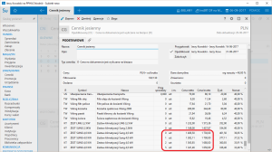 Definiowanie progów cenowych