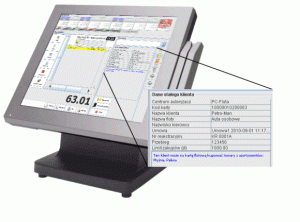 Informacje dostępne dla kasjera o stałym kliencie floty