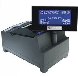 Drukarka fiskalna Novitus Bono E - widok od tyłu