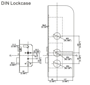 Be-Tech Shadow II - zamek wpuszczany