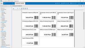 Wydruk naklejek asortymentu z dokumentu