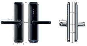Zamek do apartamentów - wymiary - eLOCK BT730