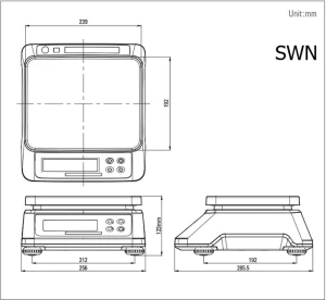 SWN-15CC - wymiary