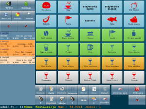 X2Kasa - bonowanie potraw - system sprzedaży na ekranach dotykowych i terminalach POS