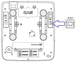 Waga CAS złącze USB