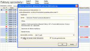 Zbiorcza wysyłka faktur e-mailem