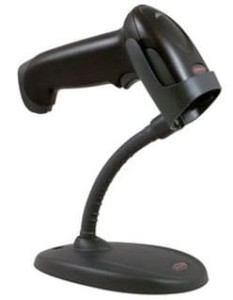 Voyager 1250g - skaner 1D wyposażony w podstawkę do pracy stacjonarnej