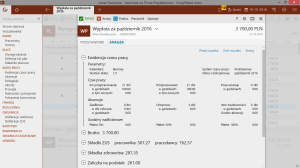 Wyplata widok analizy