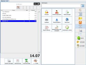 PC-POS 7 - okno parametrów