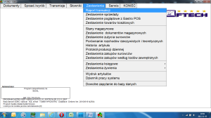 Program gastronomiczny Gastro SZEF - moduł raportów i analiz sprzedaży