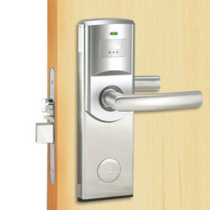 Zamek na karty - kolor srebrny
