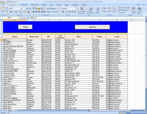 Import klientów z arkusza Excel