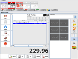 Przykładowe okno sprzedaży PC-POS Petrol
