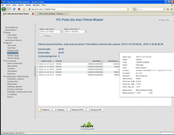 Informacje dostępne po zalogowaniu przez stronę www