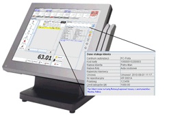 Informacja o kliencie na terminalu POS na stacji paliw